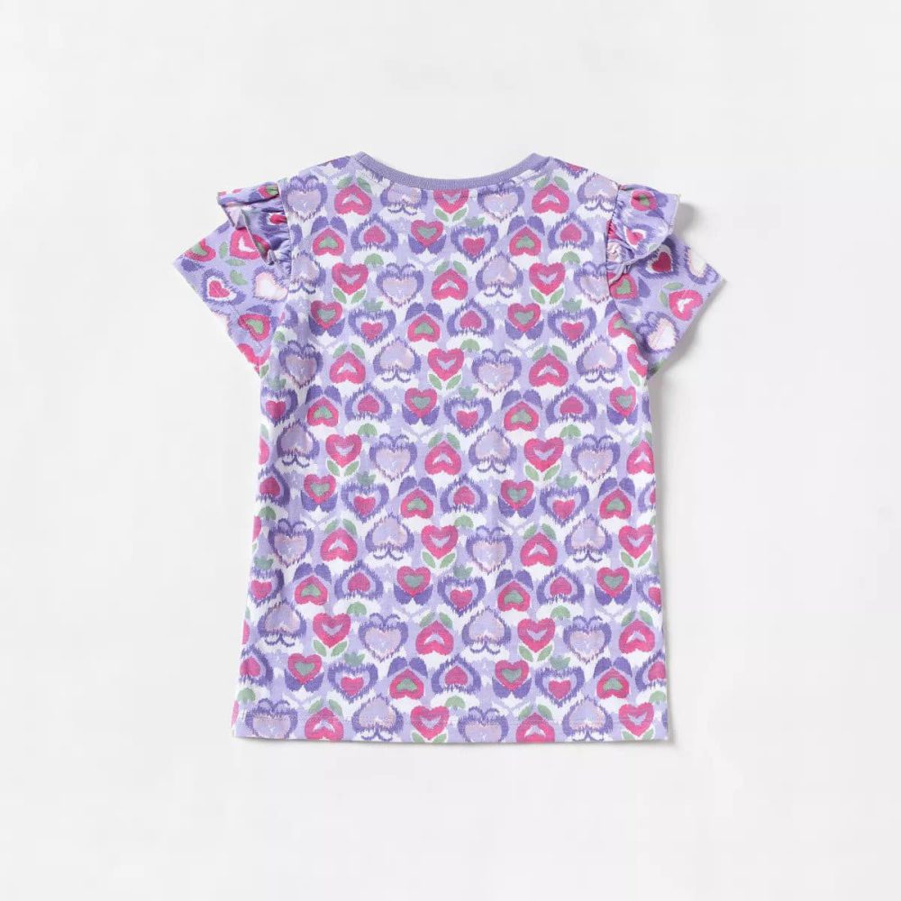 تیشرت دخترانه بچه گانه مکس مدل Ikat Heart