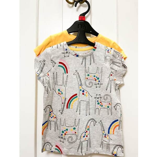 مجموعه سه عددی تیشرت نوزادی دخترانه مادرکر مدل Giraffe