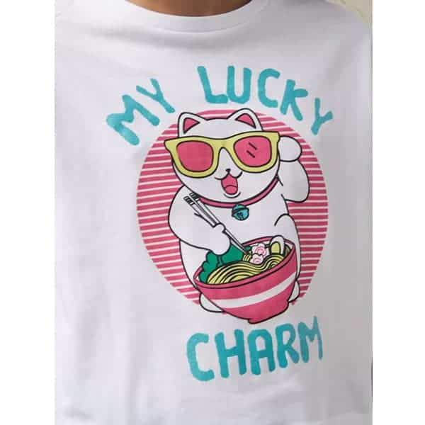 تیشرت دخترانه بچه گانه مکس مدل Print Cropped