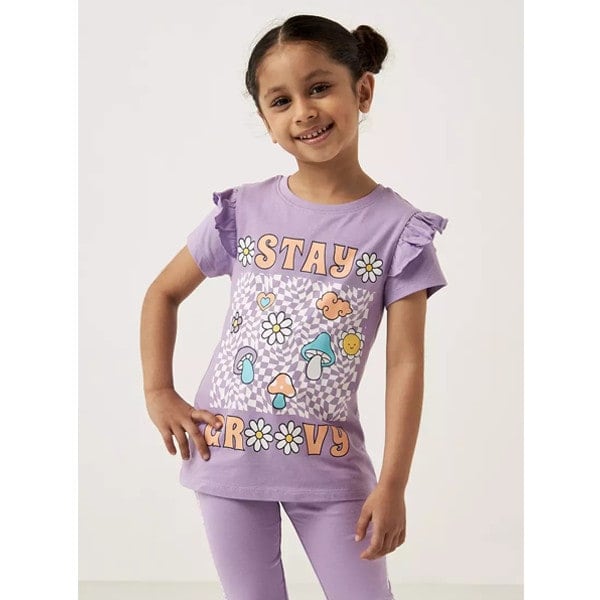 تیشرت دخترانه بچه گانه مکس مدل Ruffle Detail