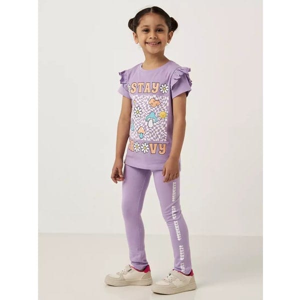 تیشرت دخترانه بچه گانه مکس مدل Ruffle Detail