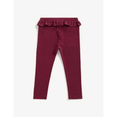 شلوار دخترانه بچه گانه مادرکر مدل Burgundy Leggings-2