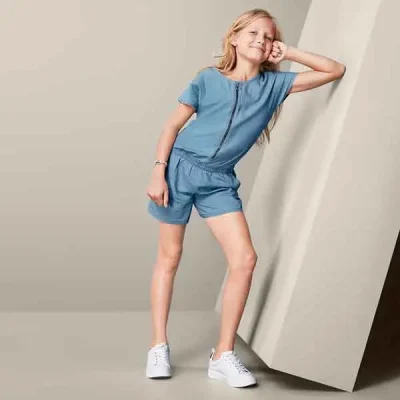 لباس سرهمی دخترانه بچه گانه چیبو مدل Chambrey