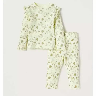 بلوز و شلوار راحتی دخترانه بچه گانه برند جونیورز مدل Cactus