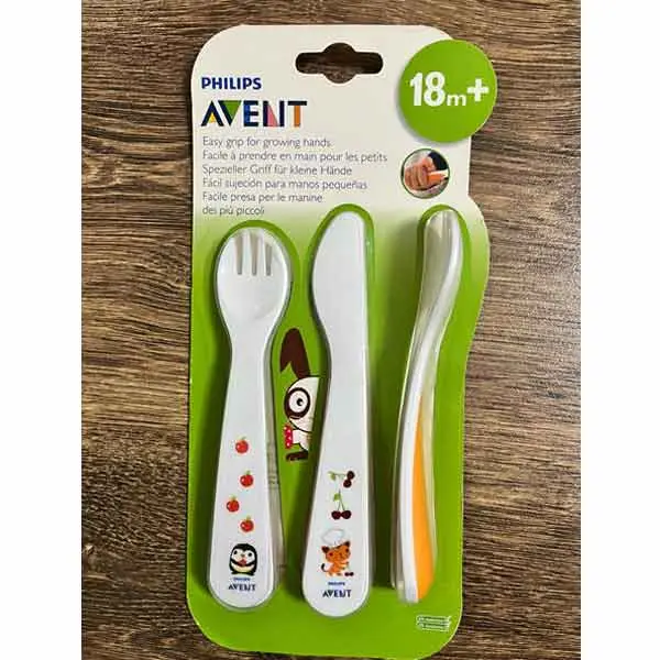 قاشق،چنگال و کارد کودک اونت مدل 3pack Spoons