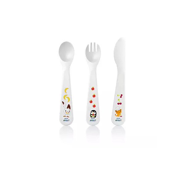 قاشق،چنگال و کارد کودک اونت مدل 3pack Spoons