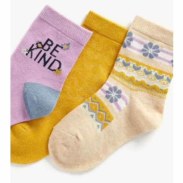 جوراب دخترانه بچه گانه مادرکر مدل Be Kind