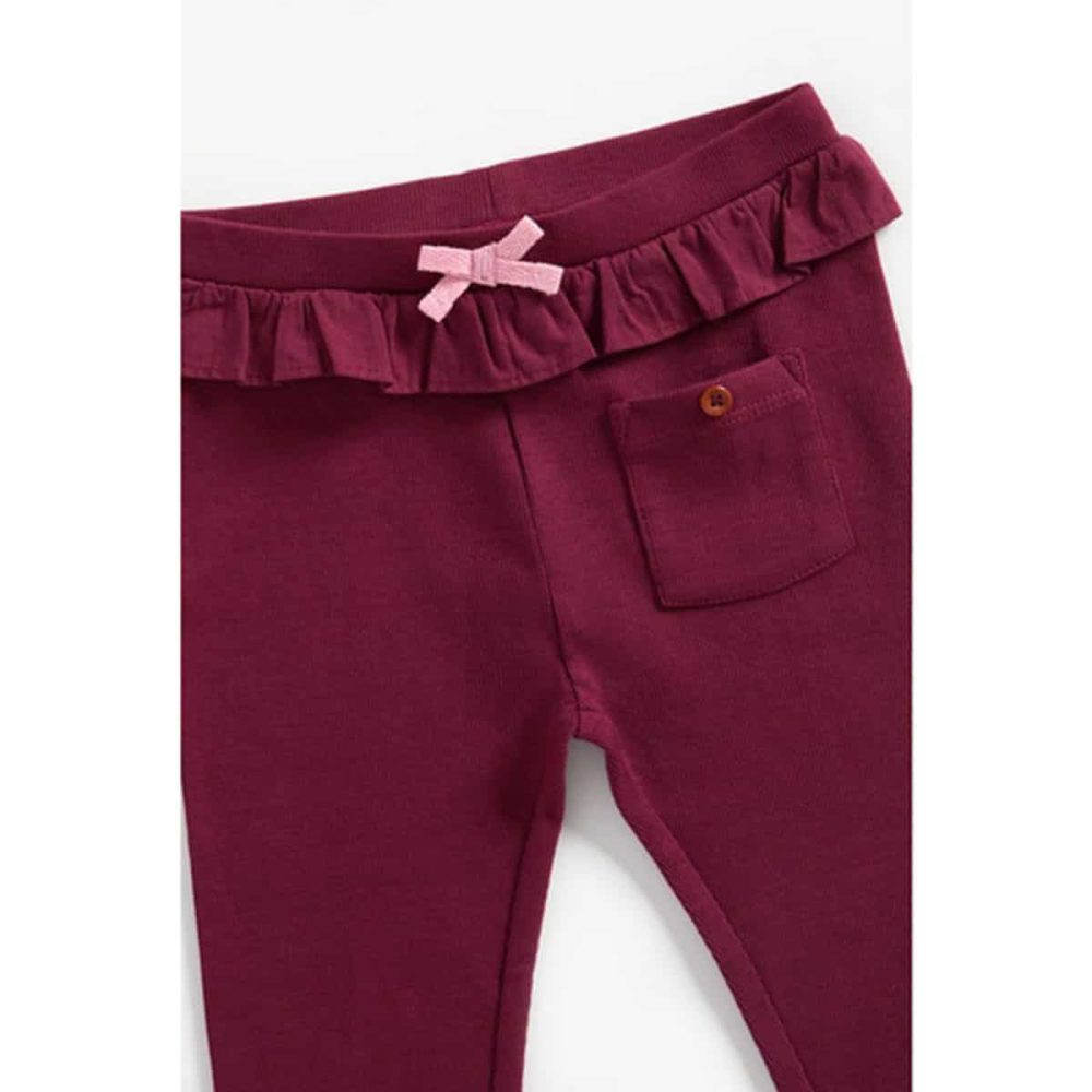شلوار دخترانه بچه گانه مادرکر مدل Burgundy Leggings-1