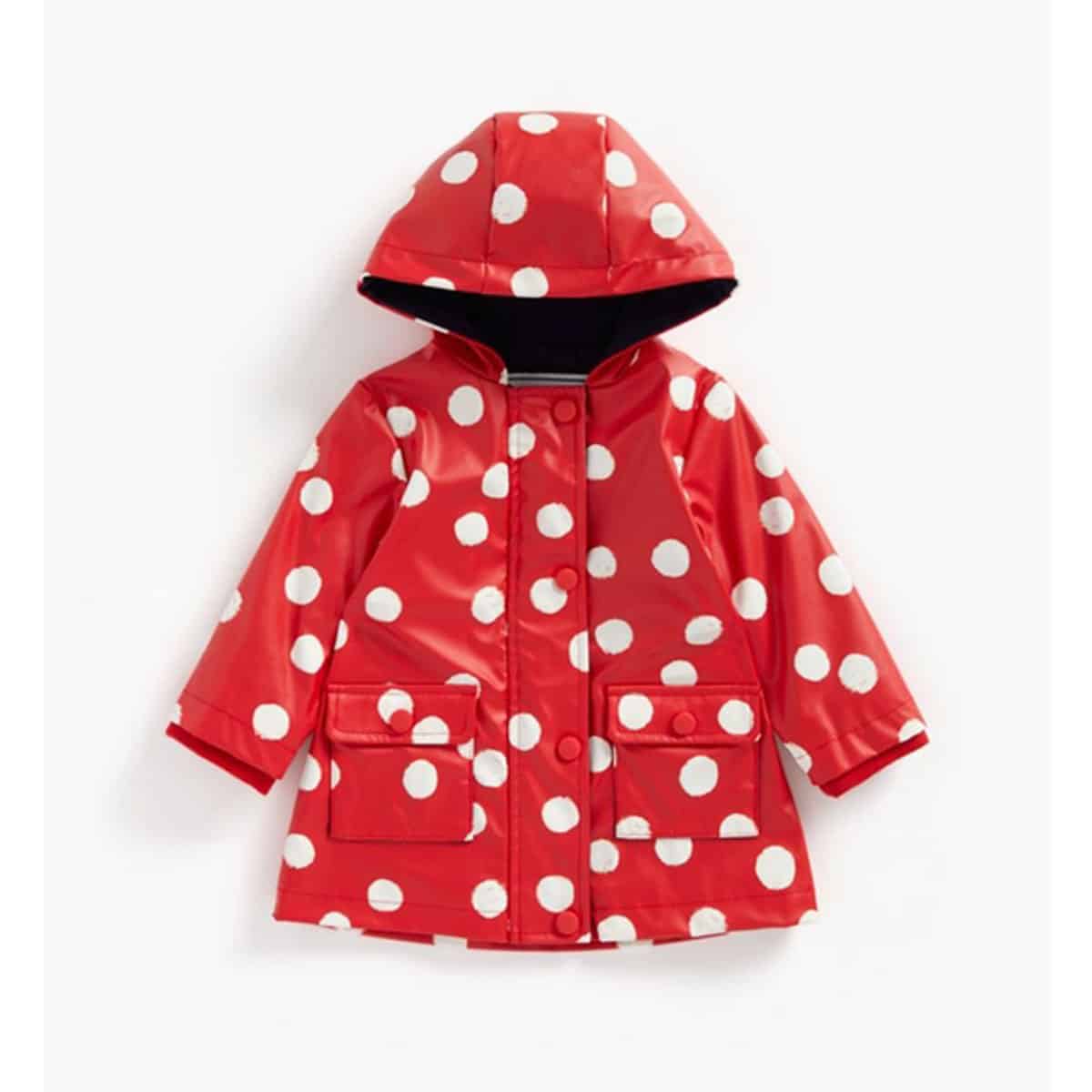 کاپشن بچه گانه دخترانه مادرکر مدل Coat Polka Dot Print