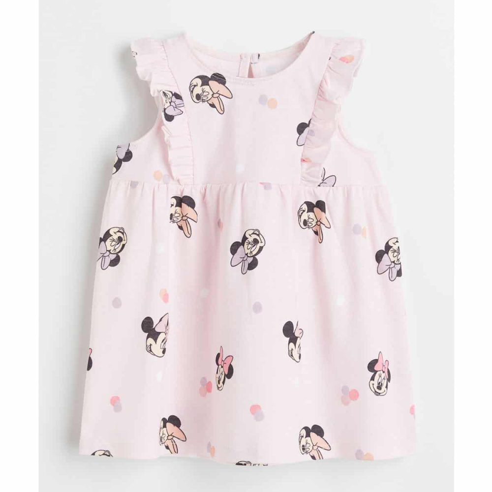 پیراهن نوزادی دخترانه برند اچ اند ام مدل Minnie Mouse