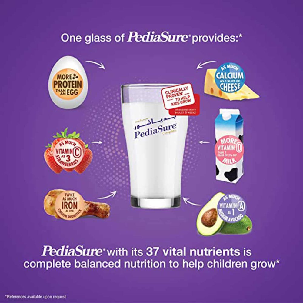 پودر پدیاشور Pedisure با طعم توت فرنگی و شکلات