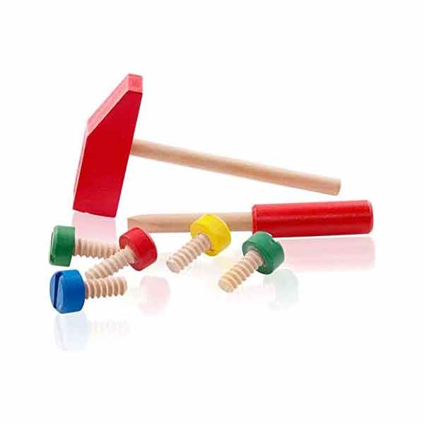 اسباب بازی چوبی کامیون مدل Screw Car