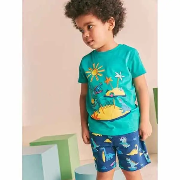 تیشرت پسرانه بچه گانه مادرکر مدل Tropical Dino