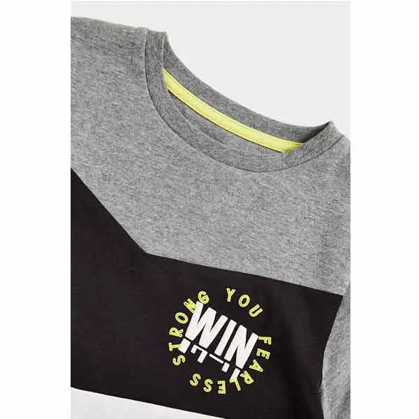 ست تیشرت و شلوارک ورزشی پسرانه بچه گانه مادرکر مدل White-Black