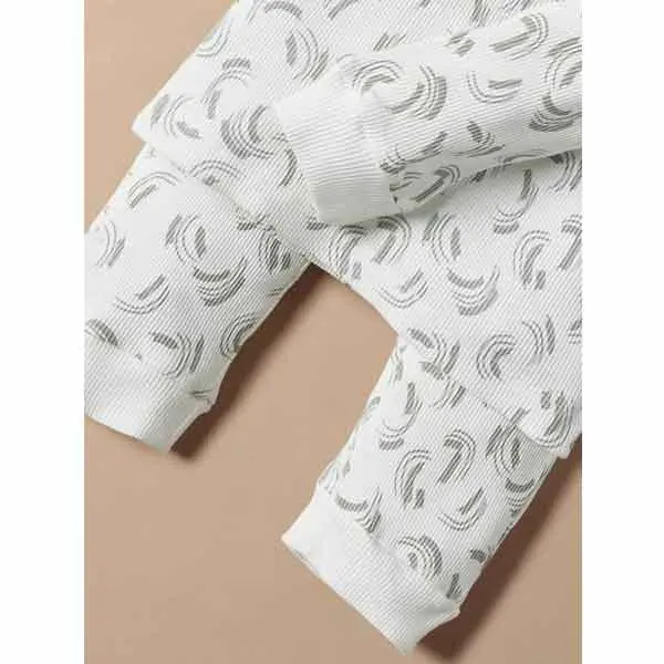 بلوز و شلوار راحتی بچه گانه برند جونیورز مدل White-Gray