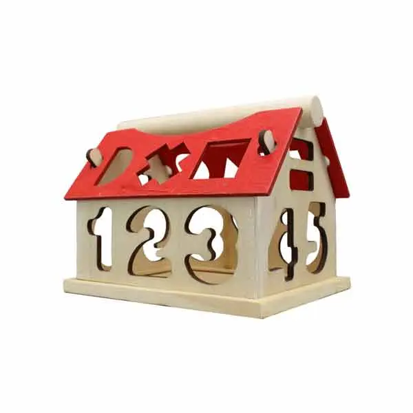 اسباب بازی مونته سوری جایگذاری اعداد و اشکال مدل House