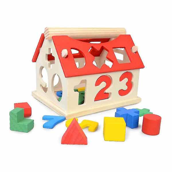 اسباب بازی مونته سوری جایگذاری اعداد و اشکال مدل House