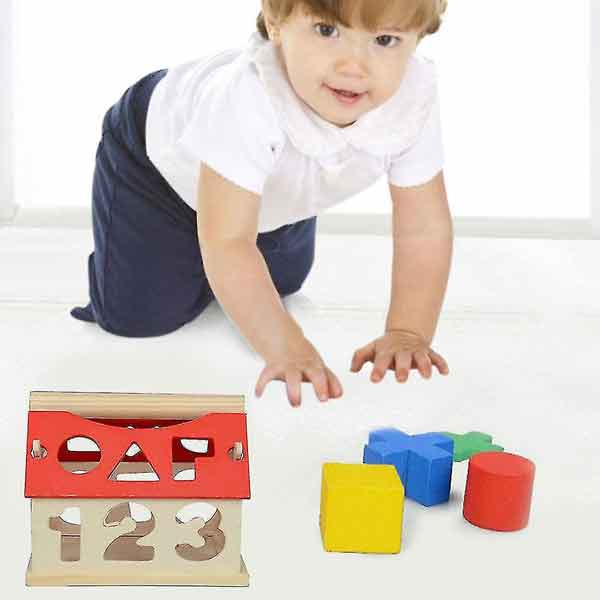 اسباب بازی مونته سوری جایگذاری اعداد و اشکال مدل House