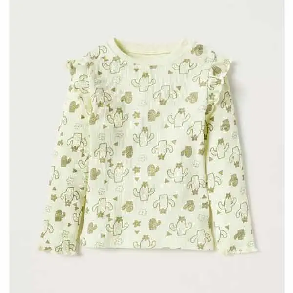 بلوز و شلوار راحتی دخترانه بچه گانه برند جونیورز مدل Cactus