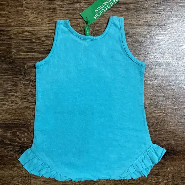 تیشرت نوزادی برند بنتون دخترانه مدل Skeleton