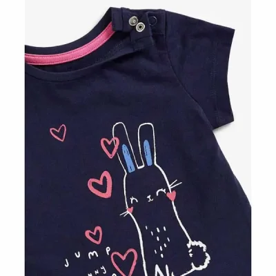 تیشرت نوزادی دخترانه مادرکر مدل Rabbit