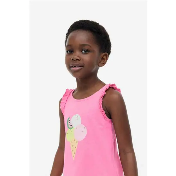 تاپ دخترانه بچه گانه برند اچ اند ام مدل Ice Cream