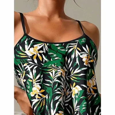 مایو شنا دو تکه زنانه برند شین مدل Tropical Design