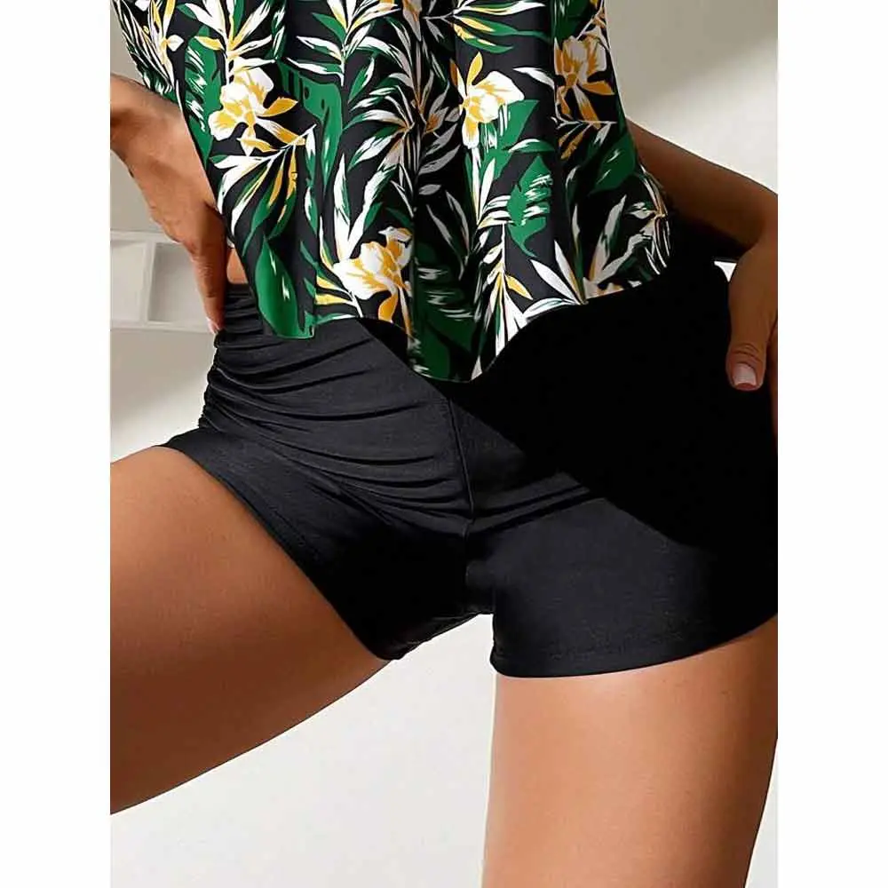 مایو شنا دو تکه زنانه برند شین مدل Tropical Design