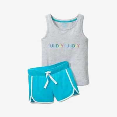 تاپ و شلوارک بچه گانه دخترانه برند چیبو مدل Sunday Funday