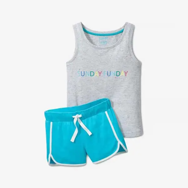 تاپ و شلوارک بچه گانه دخترانه برند چیبو مدل Sunday Funday