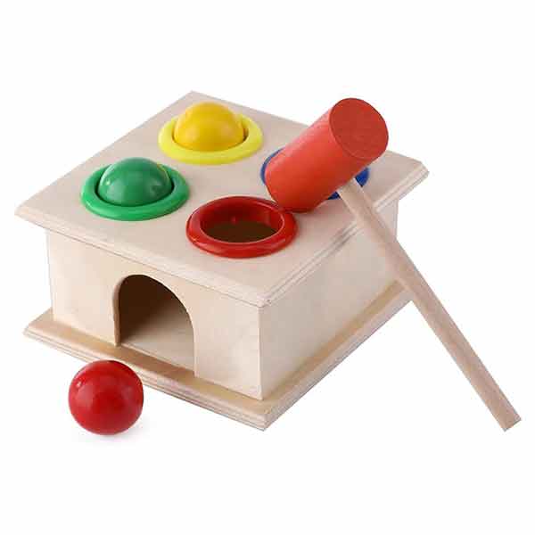اسباب بازی چوبی گوی و چکش مدل Hammer Case