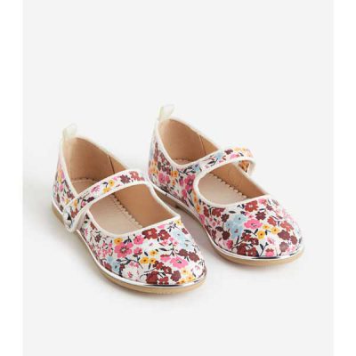 کفش عروسکی دخترانه بچه گانه برند اچ اند ام مدل Floral