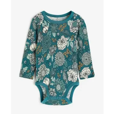 سرهمی نوزاد اچ اند ام مدل Dark Turquoise