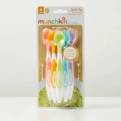 قاشق کودک مانچکین مدل Soft-Tip Spoons