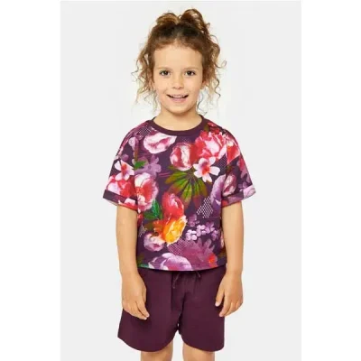 تیشرت و شلوارک بچه گانه دخترانه مادرکر مدل Floral