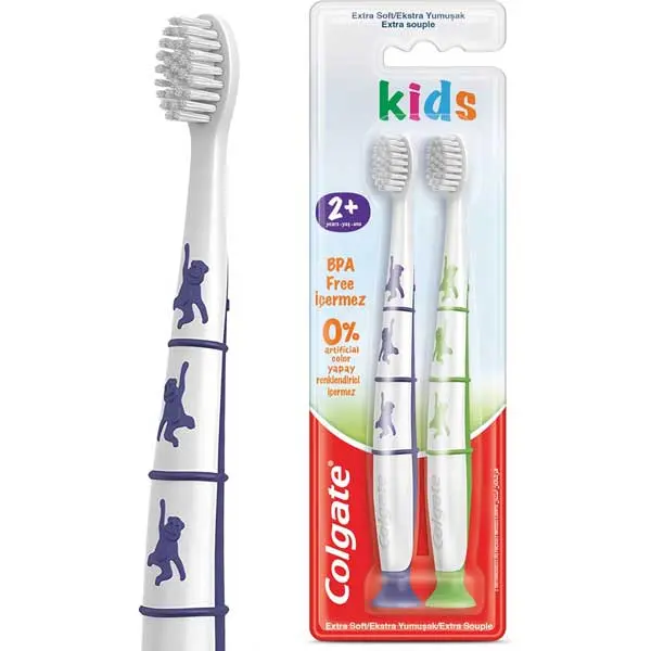 مسواک کودک کولگیت مناسب بچه 2 سال به بالا