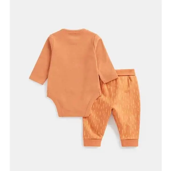 ست سرهمی و شلوار نوزادی مادرکر مدل Red Panda