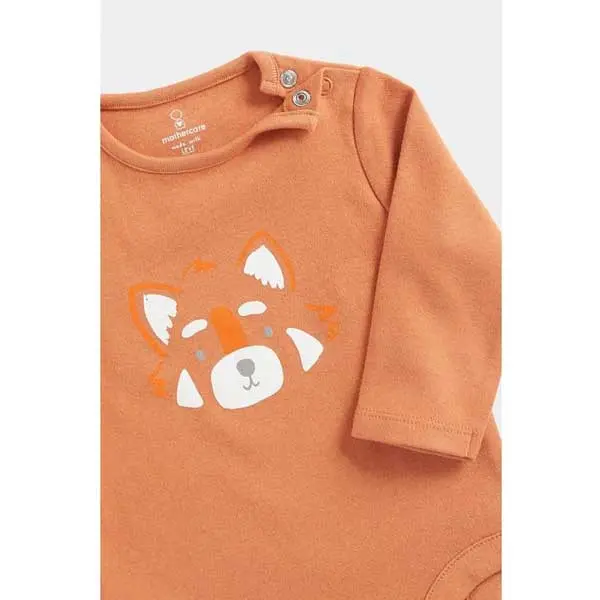 ست سرهمی و شلوار نوزادی مادرکر مدل Red Panda