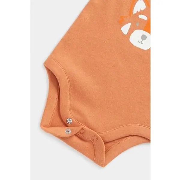 ست سرهمی و شلوار نوزادی مادرکر مدل Red Panda