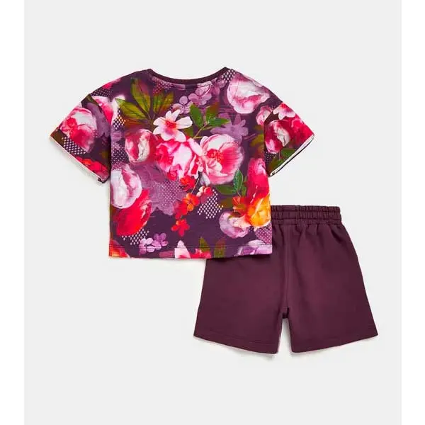 تیشرت و شلوارک بچه گانه دخترانه مادرکر مدل Floral