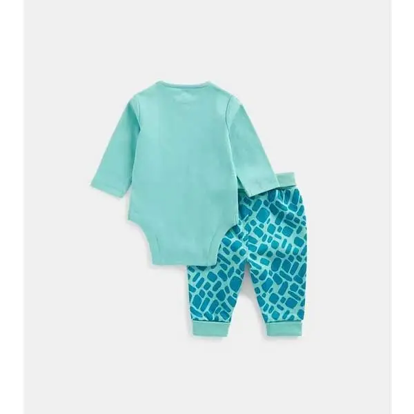 ست سرهمی و شلوار نوزادی مادرکر مدل Rhino