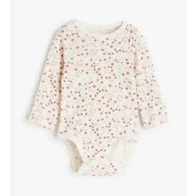 سرهمی نوزاد اچ اند ام مدل Cream Floral