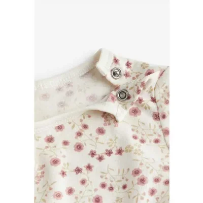 سرهمی نوزاد اچ اند ام مدل Cream Floral