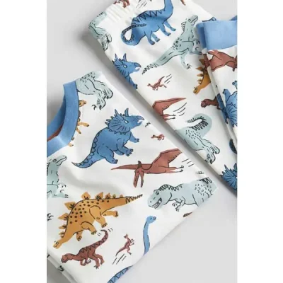 ست لباس بچه گانه پسرانه اچ اند ام مدل Dinosaurs