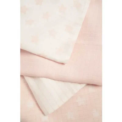 ست 6 تایی دستمال نوزاد مادرکر مدل Pink Muslins