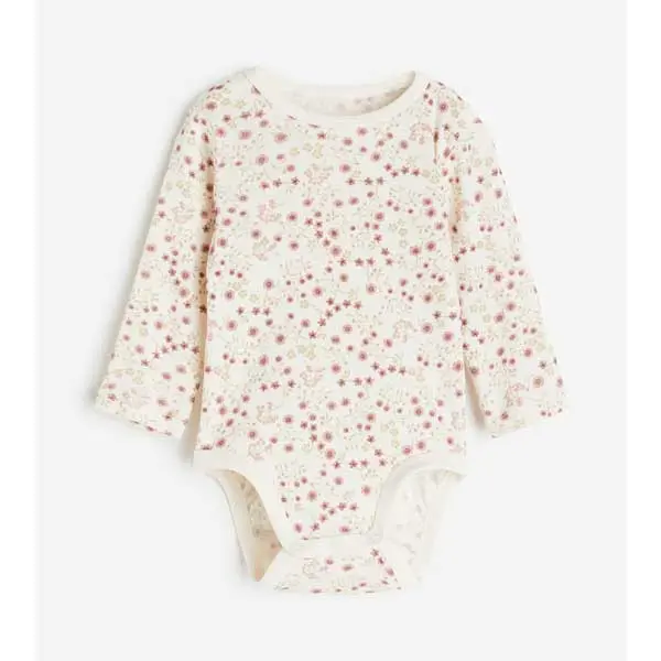 سرهمی نوزاد اچ اند ام مدل Cream Floral