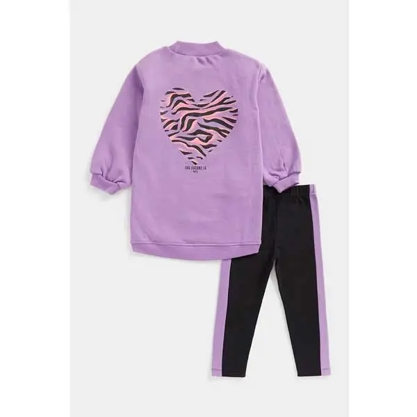 ست هودی و شلوار بچه گانه دخترانه مادرکر مدل Future Sweat