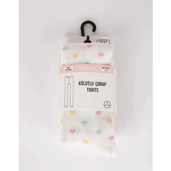 جوراب شلواری دخترانه بچه گانه دفکتو مدل Heart