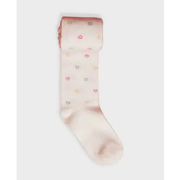 جوراب شلواری دخترانه بچه گانه دفکتو مدل Heart