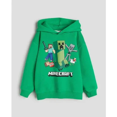 هودی بچه گانه برند اچ اند ام مدل Minecraft